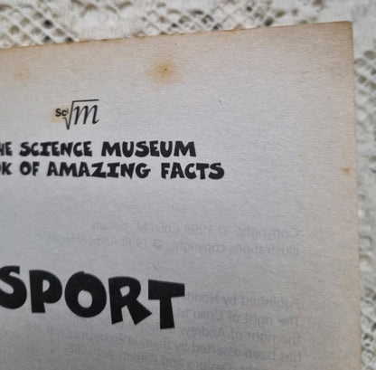 Example of Foxing in Science Museum Book of Amazing Facts: Sport by COLIN M. JARMAN