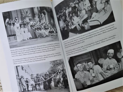 Example of photographs within ANZAC Girls: The Extraordinary Story Of Our World War 1 Nurses by Peter Rees
