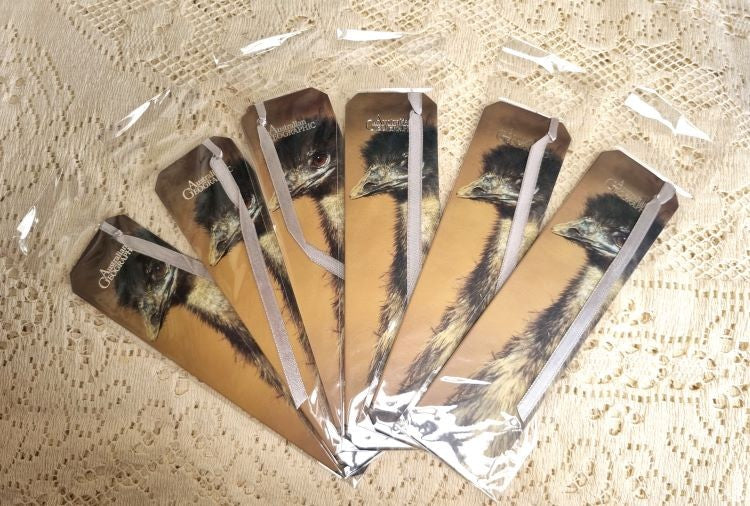  6 Australian Geographic bookmarks of an emu