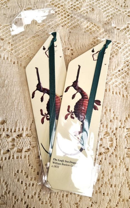 2 bookmarks of a sea dragon by William Buelow Gould