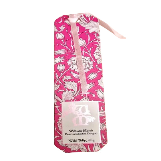 A bookmark of William Morris' Wild Tulip design from 1884
