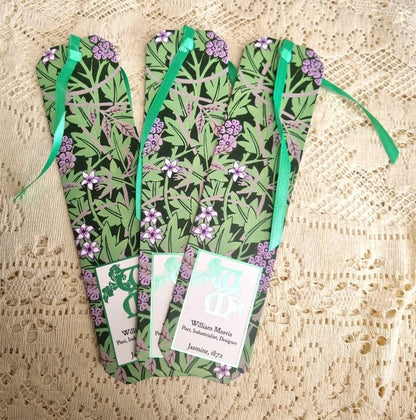 3 copies of a bookmark of William Morris' Jasmine design from 1872