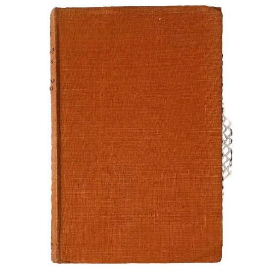 An orange-brown hardcover with no identifying marks