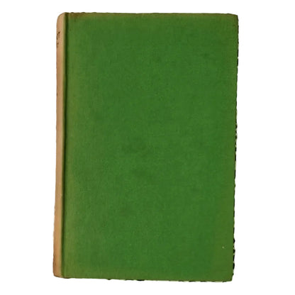 A hardcover book with a solid green cover.