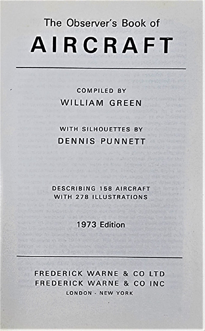 Observer's Book of Aircraft