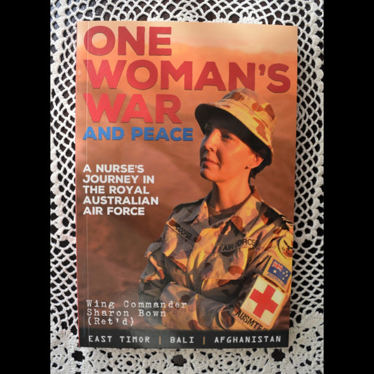 Front cover to One Woman's War and Peace by Sharon Brown