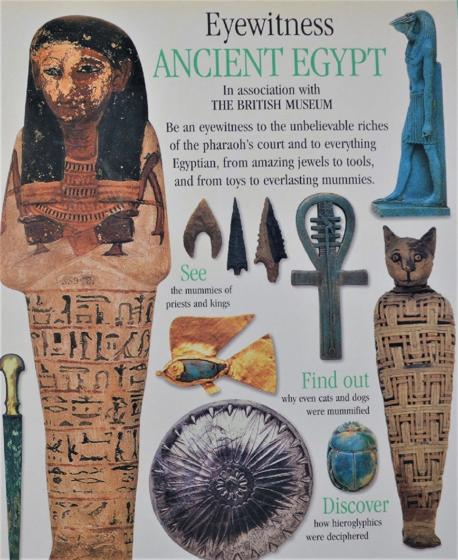 Back cover to Eyewitness: ancient Egypt by GEORGE HART