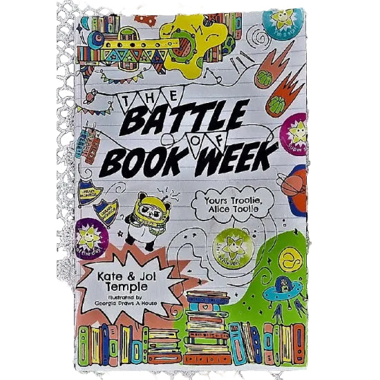 Front cover to The Battle of Book Week by Kate and Jol Temple