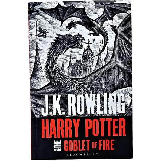 Front cover to Harry Potter and the Goblet of Fire by J. K. Rowling