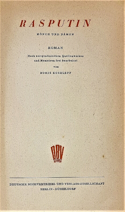 Rasputin: Monch und Damon (German Edition)