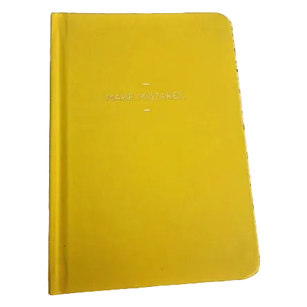 Front Cover to Journal: Make Mistakes