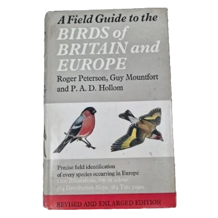 A dust jacket of the book 'Birds of Britain and Europe' showing illustrations of various European birds.